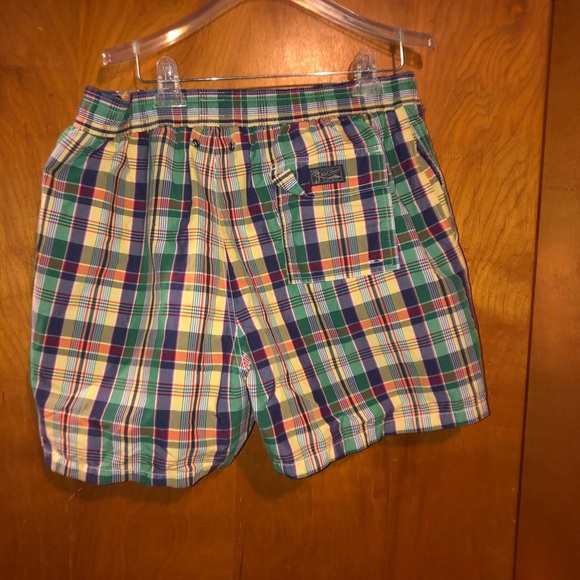 Polo Ralph Lauren Plaid Swim Trunks XL - Picture 2 of 4